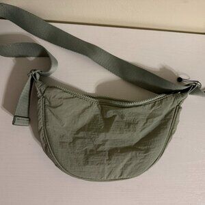 Sage Green Nylon Belt Bag / Crossbody – Adjustable Strap